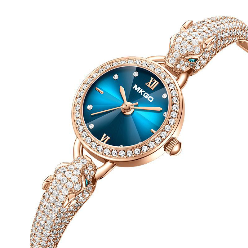 Jewelry Watches Luxury - Women Watch Leopard Head Waterproof Bracelet