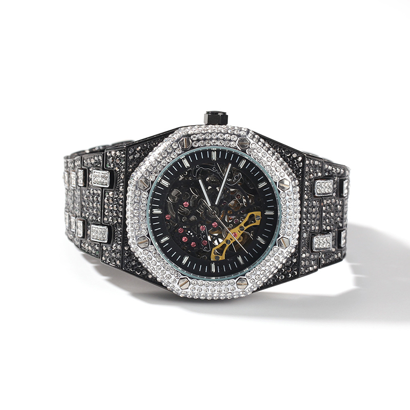 Jewelry Watches Luxury - Hip Hop Bling Iced Out Stainless