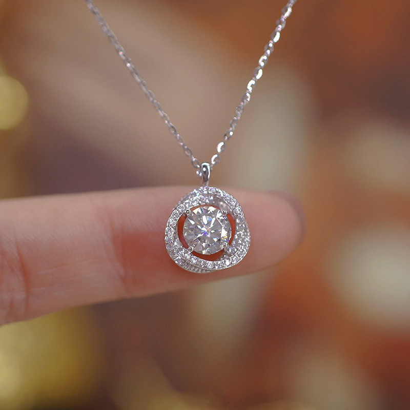 925 Sterling Silver Jewelry Ex - Crystal Choker Necklace 评论和价格