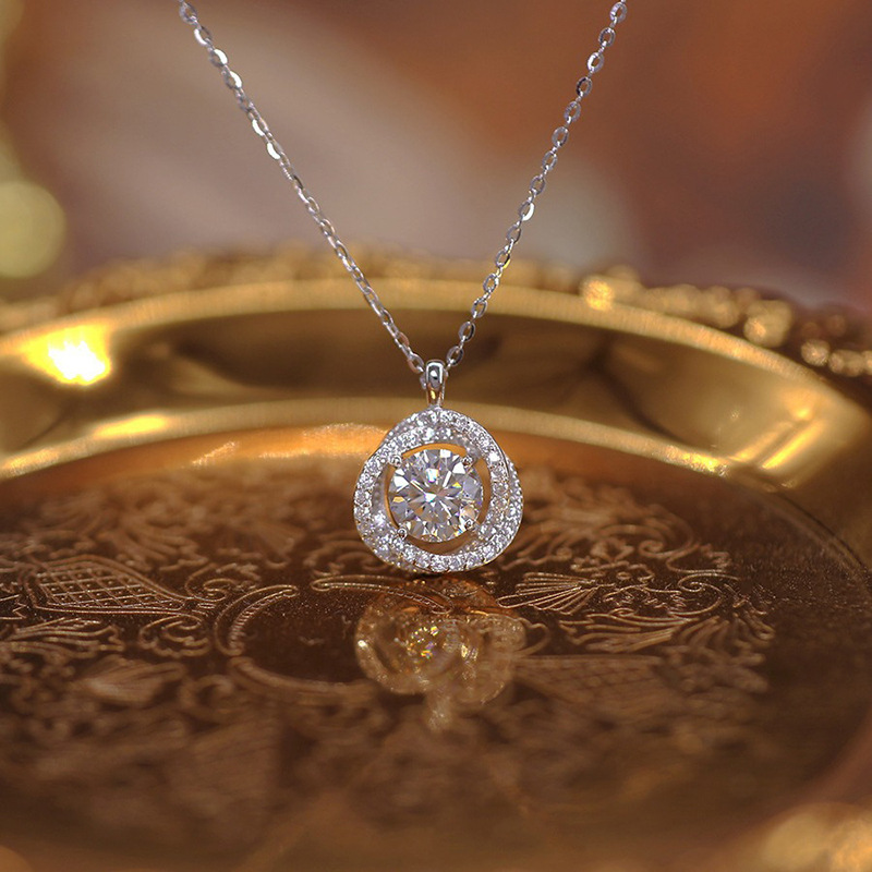 925 Sterling Silver Jewelry Ex - Crystal Choker Necklace 评论和价格