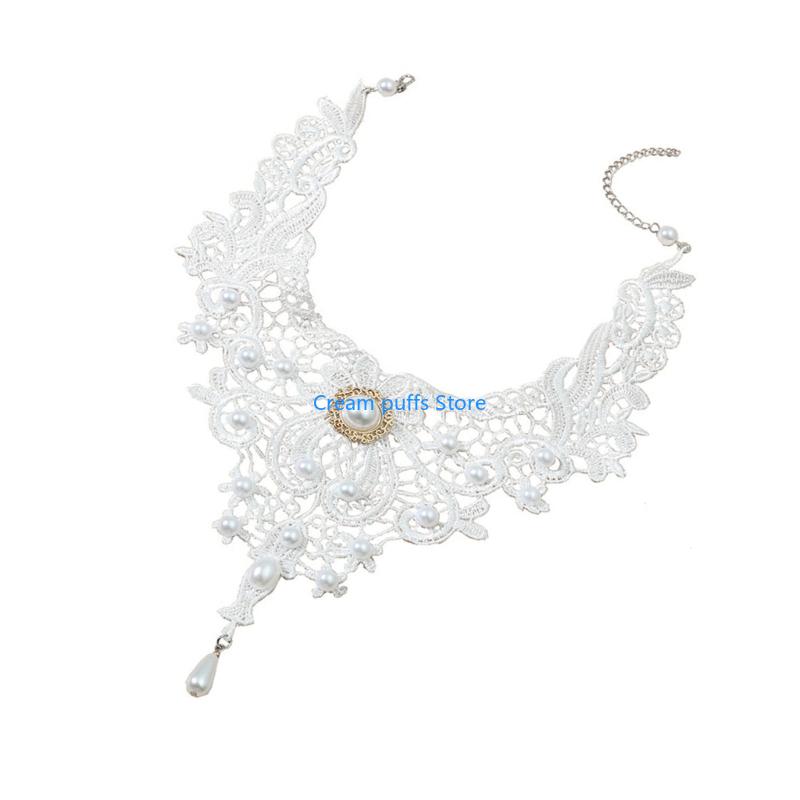 50LE Lace Choker Necklaces Got - Crystal Choker Necklace 评论和价格