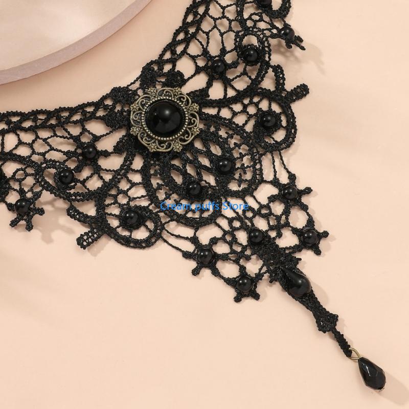 50LE Lace Choker Necklaces Got - Crystal Choker Necklace 评论和价格