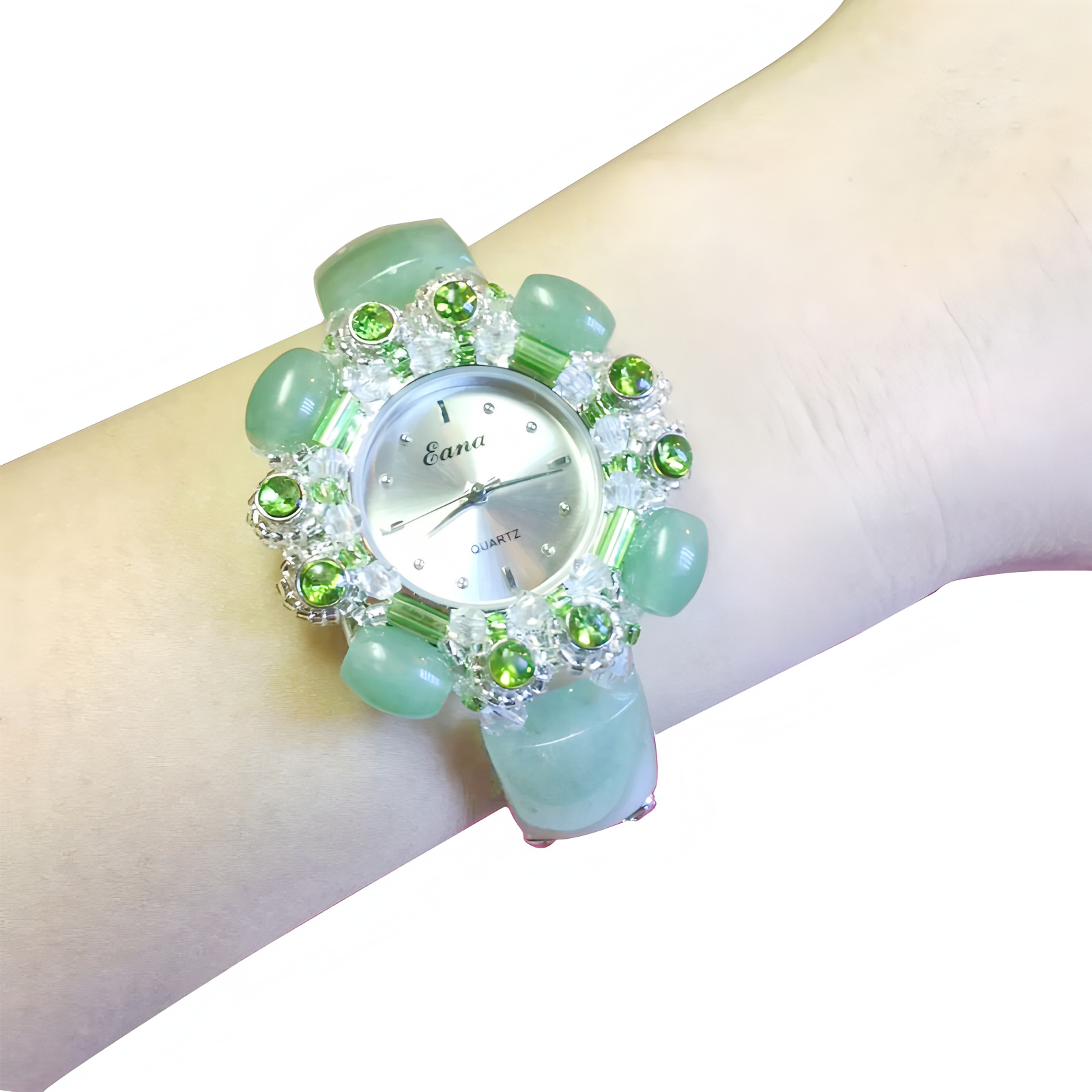 Luxury Green Jade Bracelet Wat - Jewelry Watches Luxury 评论和价格