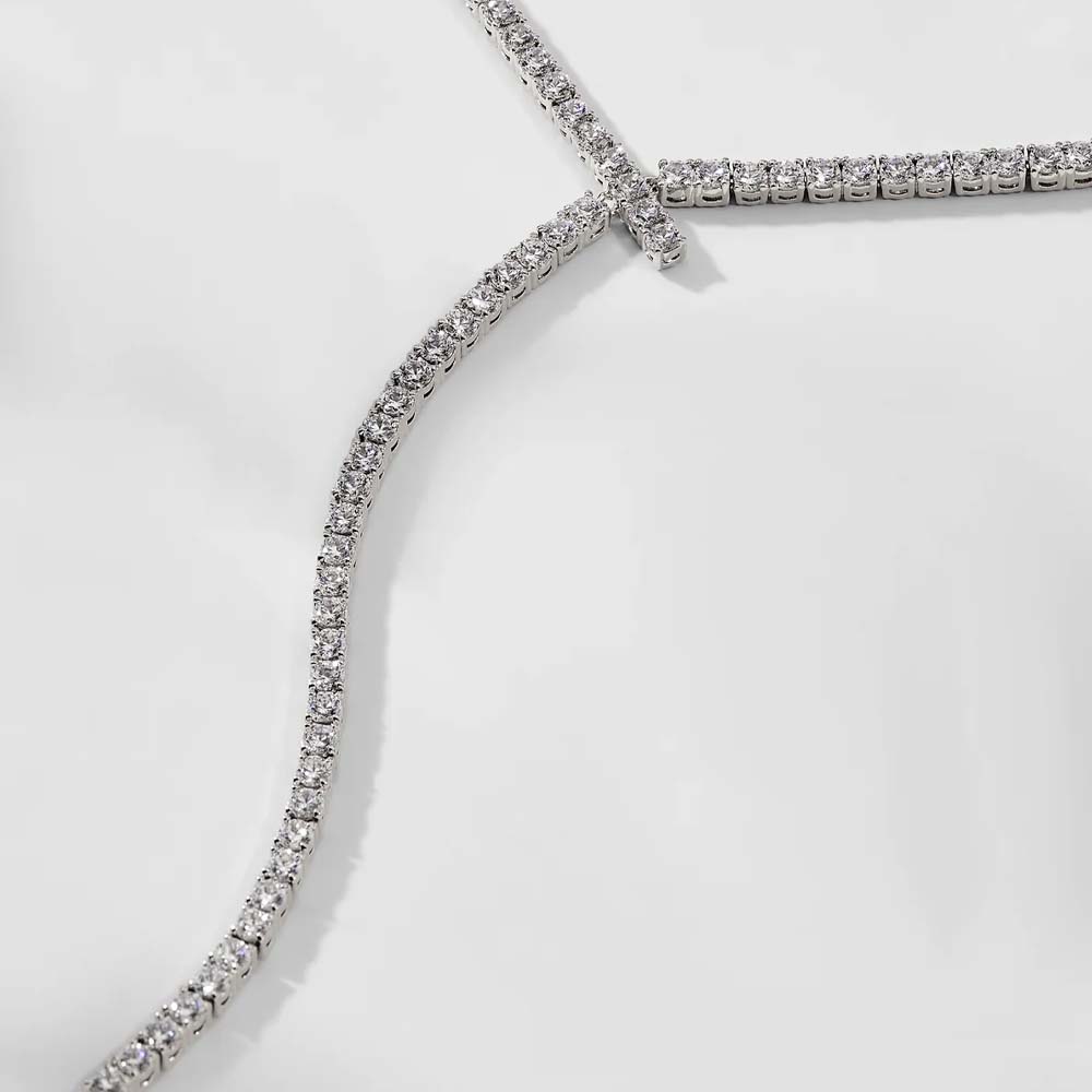 Stonenfans Long Y Shaped Laria - Crystal Choker Necklace 评论和价格
