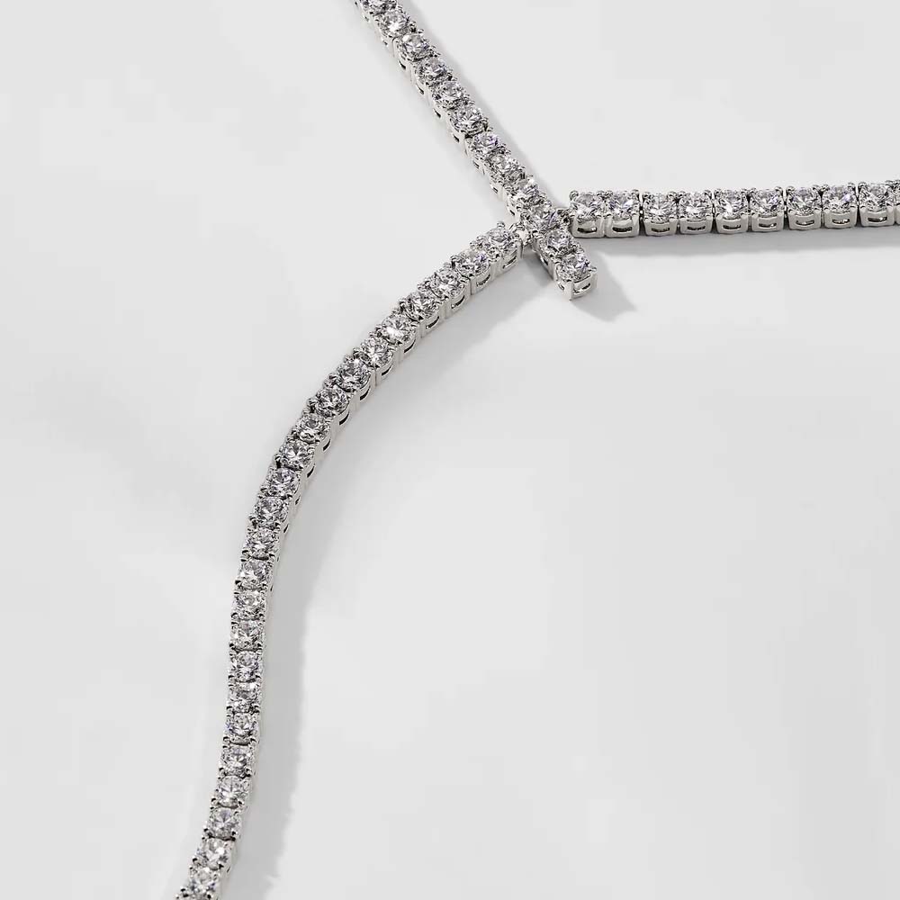 Stonenfans Long Y Shaped Laria - Crystal Choker Necklace 评论和价格