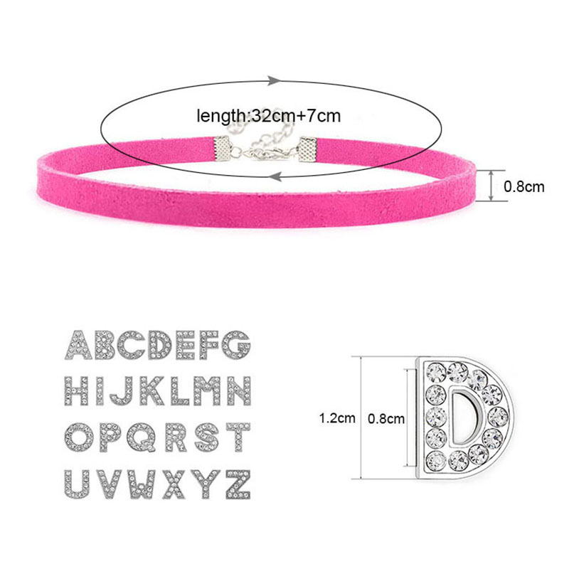 Sexy Hot Rhinestone Letters I  - Crystal Choker Necklace 评论和价格