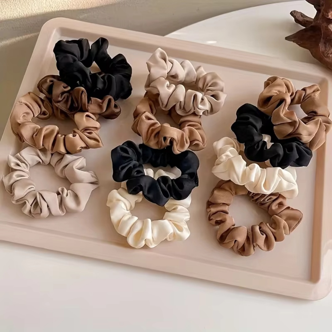 5PCS Satin Hair Scrunchie Exqu - Shop Jewelry & Watches Near Me 评论和价格