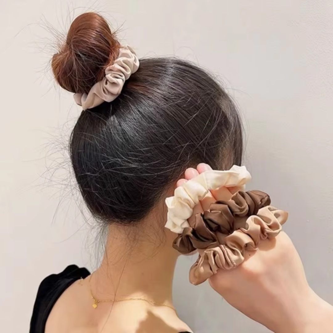 5PCS Satin Hair Scrunchie Exqu - Shop Jewelry & Watches Near Me 评论和价格