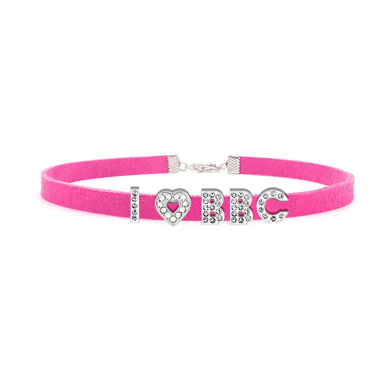 Goth Sexy Rhinestone Letters I - Crystal Choker Necklace 评论和价格