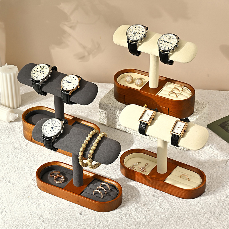 Oirlv Solid Wood Watch Organiz - Jewelry Watches & Accessories 评论和价格