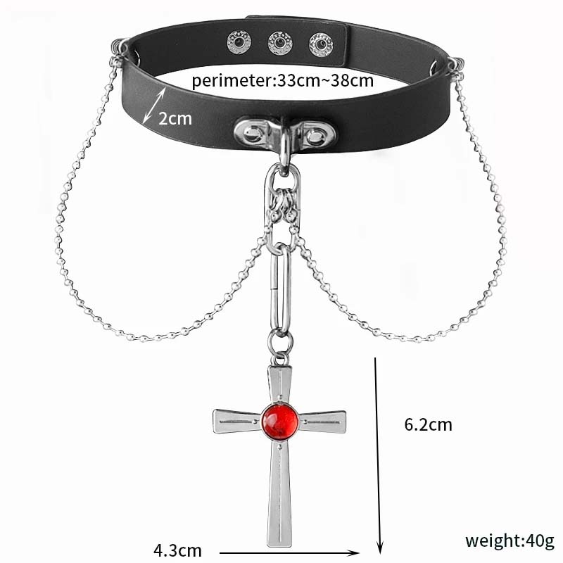 Anime Rosario And Vampire Red  - Crystal Choker Necklace 评论和价格