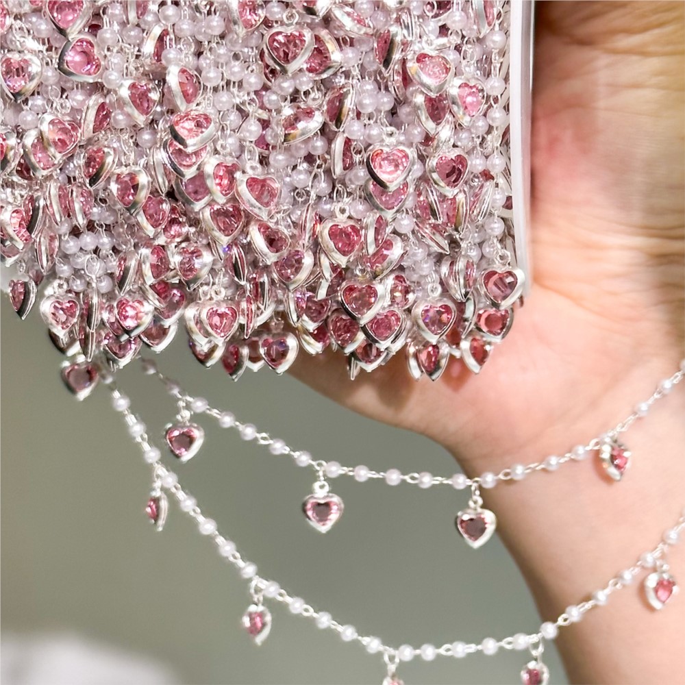 0.5Meter/1Meter Pink Crystal H - Crystal Choker Necklace 评论和价格