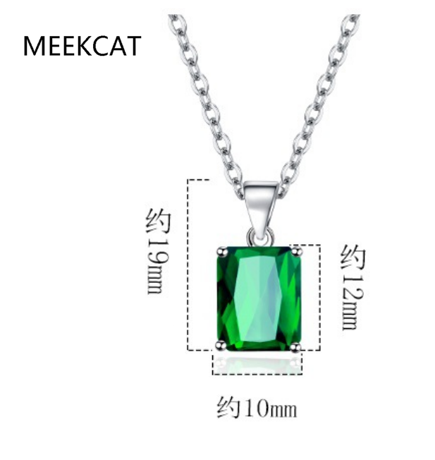 Emerald Cut Blue Topaz Created - Crystal Choker Necklace 评论和价格