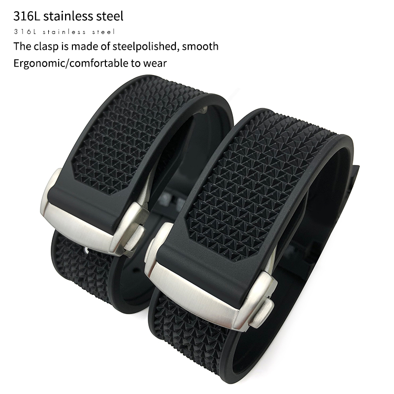 Rubber Watchband For Omega Spe - Omega Watch Speedmaster 评论和价格