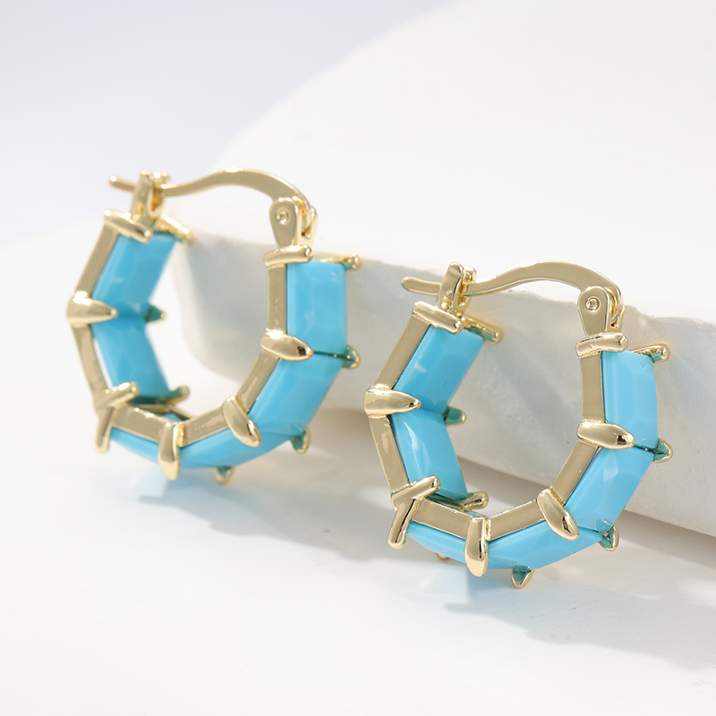 Fashion Classic Turquoise Chec - Turquoise Stone Ring 评论和价格