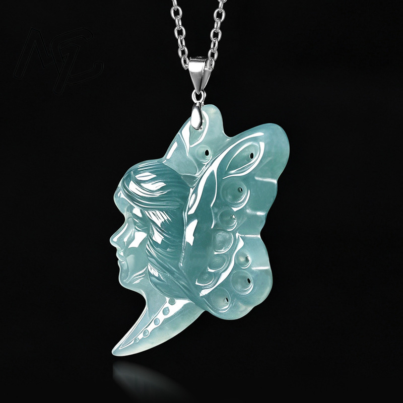 S925 Silver Natural Blue Water - Jewelry & Watches Spółka Z Ograniczoną Odpowiedzialnością Sp Z Oo 评论和价格