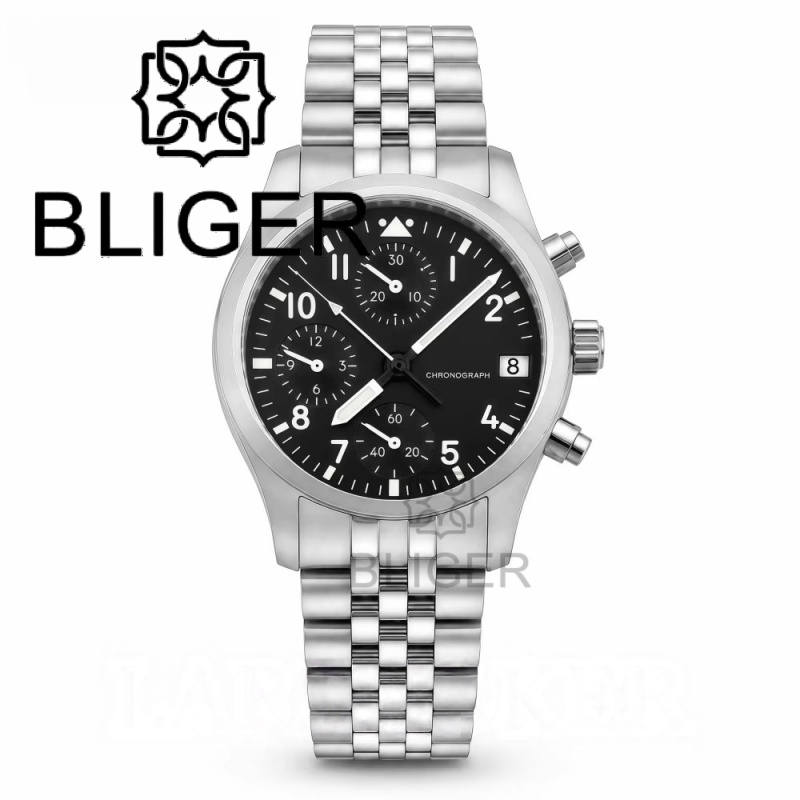 BLIGER Full Black Brushed 38mm - Mens Mechanical Watch 评论和价格