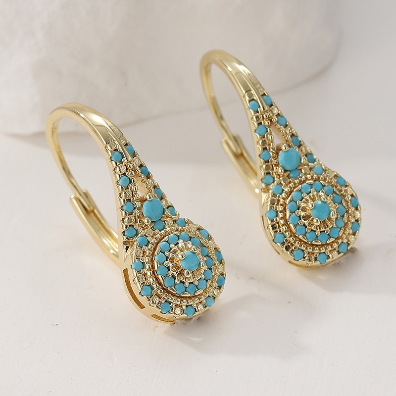 Elegant Fashion Synthetic Turq - Turquoise Stone Ring 评论和价格