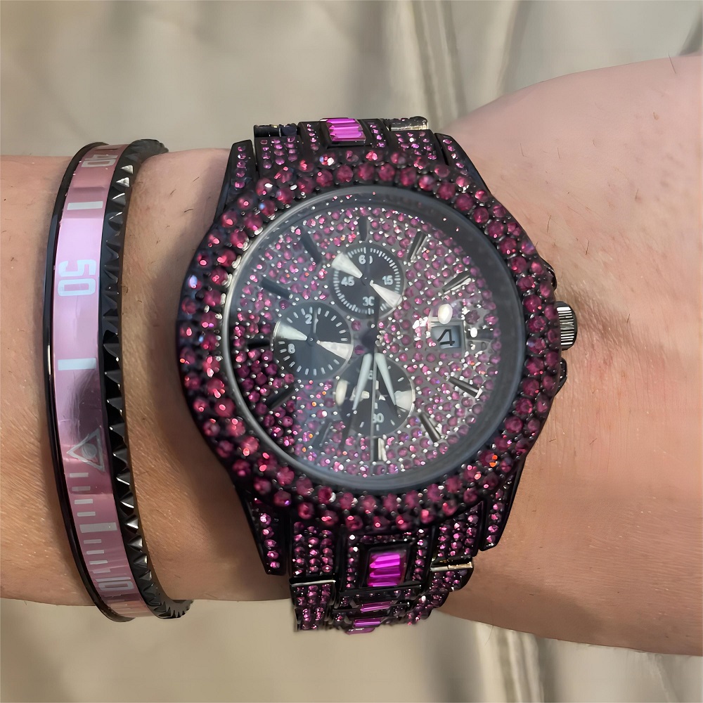 Hot Sell Red Ice Watch For Men - Jewelry Watches Luxury 评论和价格