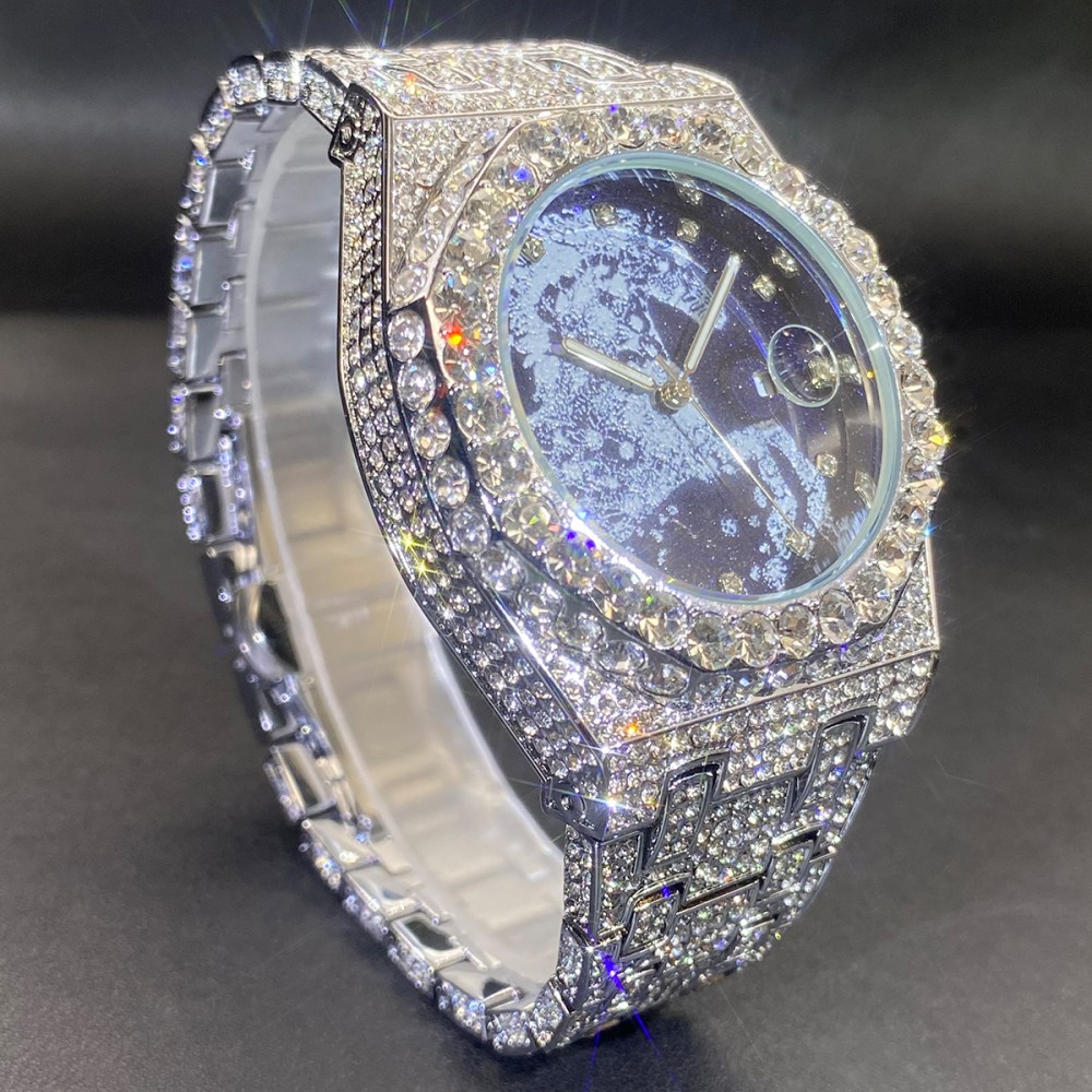 2026 Hip Hop Mens Quartz Watch - Jewelry Watches Luxury 评论和价格