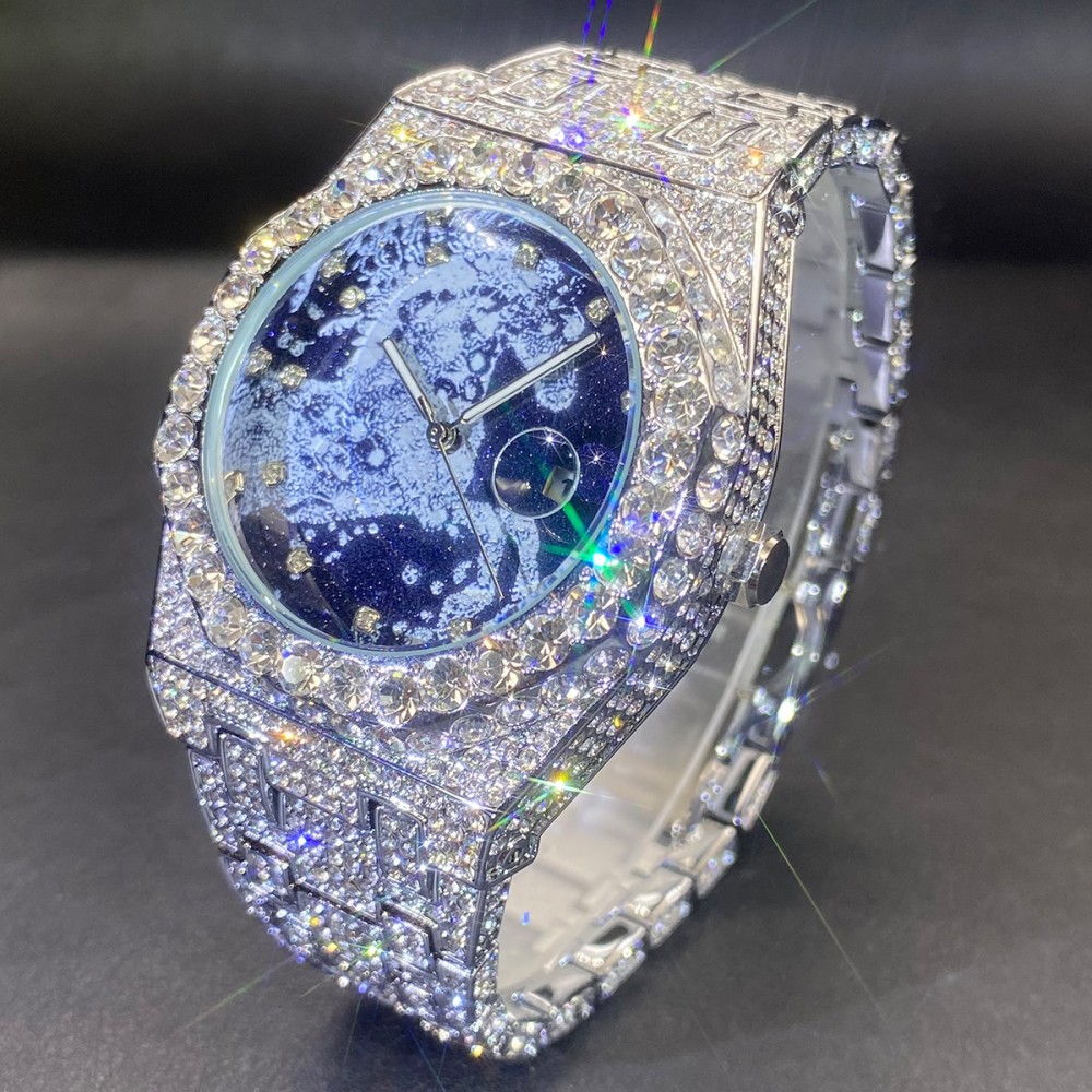 2026 Hip Hop Mens Quartz Watch - Jewelry Watches Luxury 评论和价格