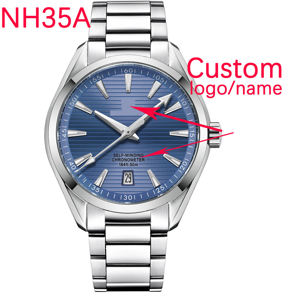 Luxury NH35 Movt Custom Logo 4 - Mens Mechanical Watch 评论和价格
