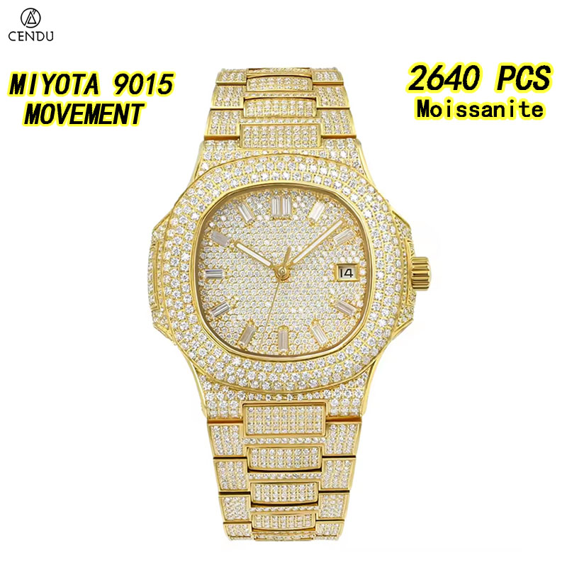 Luxury Full Moissanite Hip Hop - Vvs Jewelry Watches 评论和价格